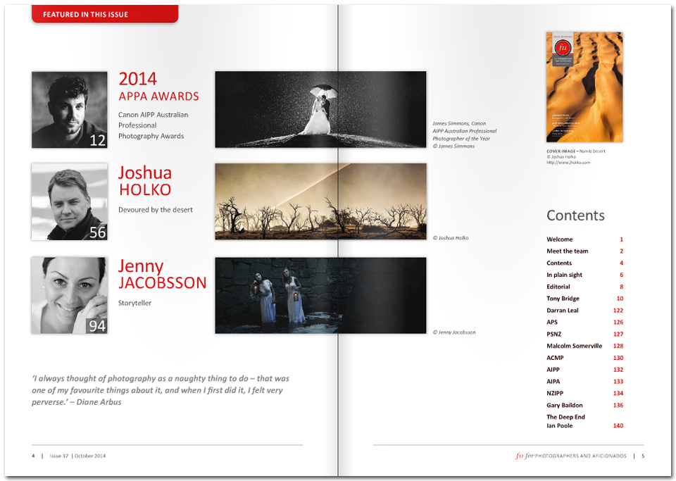 In the spotlight of ‘f11 Magazine’ – 27 page feature and interview