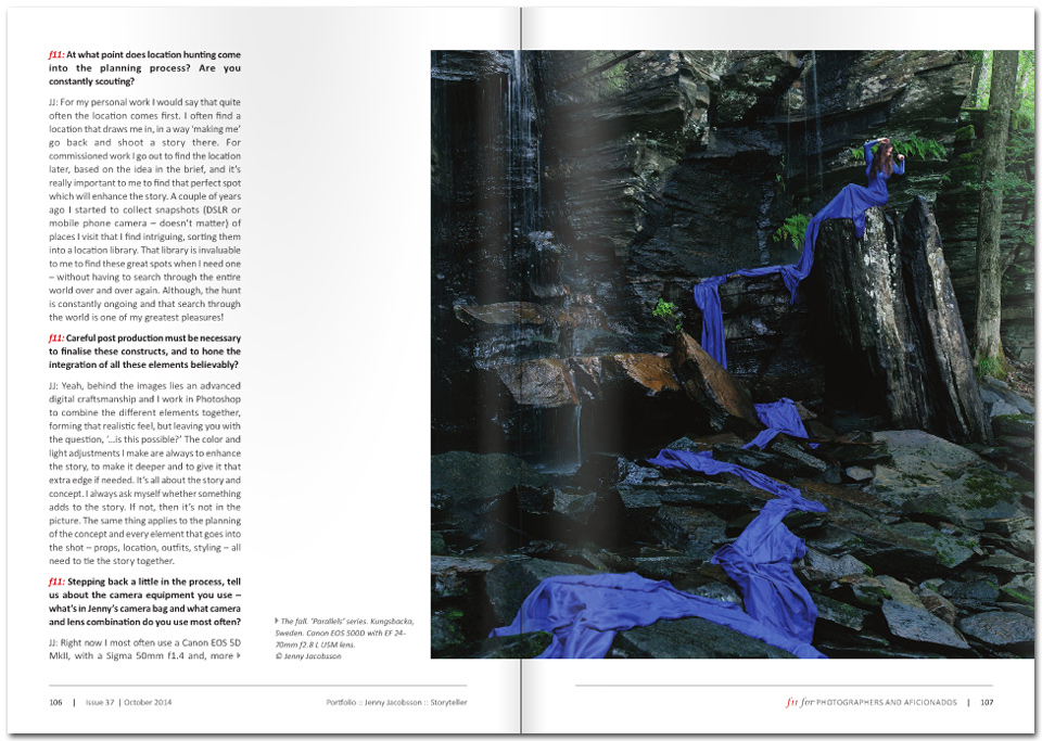 In the spotlight of ‘f11 Magazine’ – 27 page feature and interview