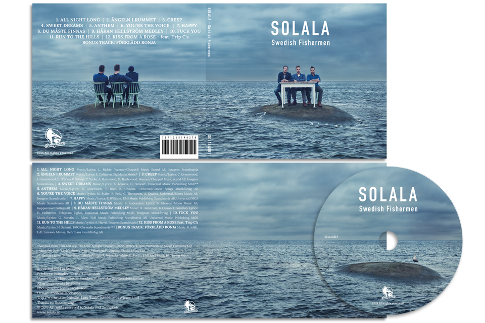 Music album cover art for Solala – stormy portraits in Göteborg