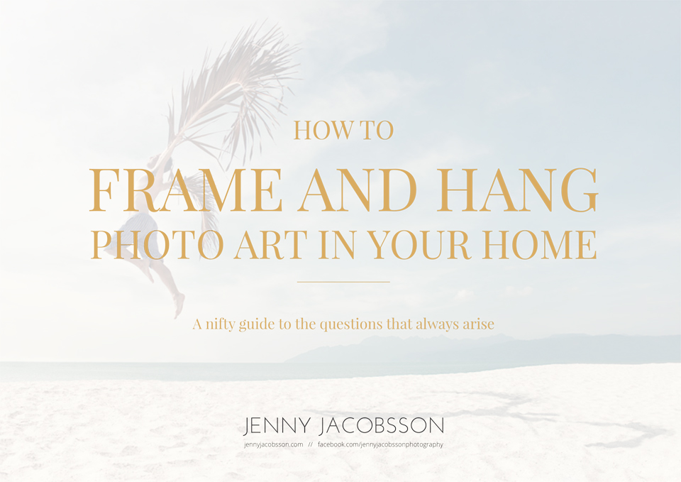 How to frame and hang photo art in your home